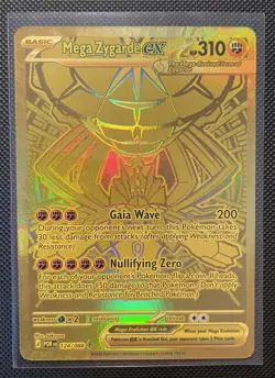 Pokemon Mega Zygarde EX Ultra Rare Full Art Foil Perfect Order 124/088 310 HP - Image 1
