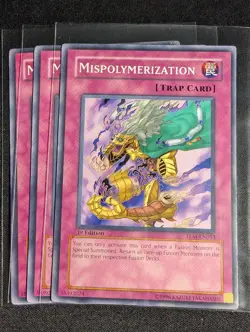 Yugioh - 3x Mispolymerization TLM-EN053 1st Edition Common NM - Image 1