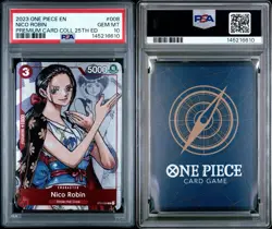 PSA 10 Nico Robin One Piece Premium Card Collection 25th Anniversary 008 English - Image 3