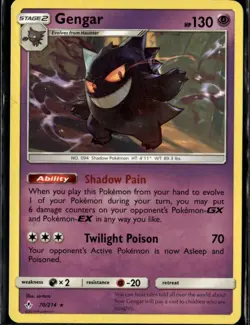 Gengar Rare SM - Unbroken Bonds 70/214 Psychic Normal Pokemon Card - Image 1