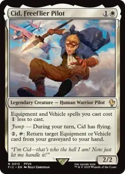 Cid, Freeflier Pilot (Surge Foil) -Foil Near Mint MTG Commander: FINAL FANTASY - Image 1