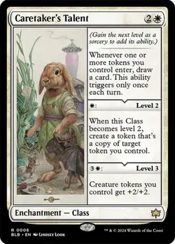 ** Caretaker's Talent - Bloomburrow (BLB) ** [NM] MTG Token Card Draw Commander - Image 1