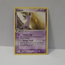 Espeon Psychic Pokemon Card EX Sandstorm Rare 16/100 80 HP 2004 - Image 1