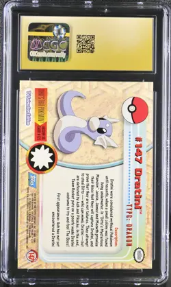 CGC 10 PRISTINE Dratini 2000 Series 3 Topps 147 Pokemon Card - Image 2