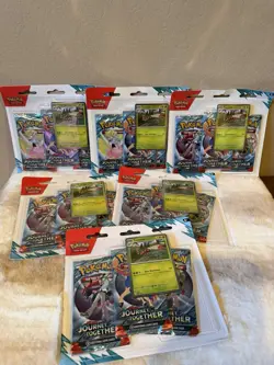 Pokemon TCG Journey Together 3 Pack Blister New Sealed Yanmega Promo Card - Image 1