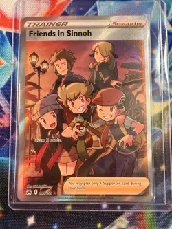 Pokemon TCG Crown Zenith Trainer Friends in Sinnoh Holo Ultra Rare Card 149/159 - Image 1