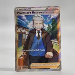 Pokemon Card Professor's Research Full Art 150/159 Crown Zenith Holo NM - Image 2