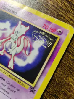 Pokemon TCG Mewtwo Promo Card #3 Vintage Kids WB Pokemon the First Movie '99 - Image 3