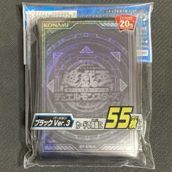 Yu-Gi-Oh! OCG Duelist Card Sleeve Protector Black Ver.3 KONAMI New Japan - Image 1