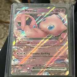 Pokemon Mew EX TCG Scarlet & Violet Holo Double Rare Card 151/165 NM Condition - Image 1