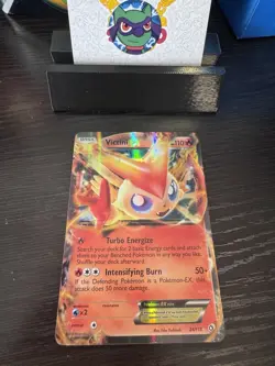 Pokemon TCG Victini EX Ultra Rare Holo Card 24/113 Legendary Treasures - Image 1