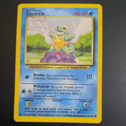 SQUIRTLE 63/102 POKEMON CARD (BASE SET) - Image 2