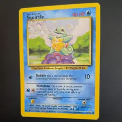 SQUIRTLE 63/102 POKEMON CARD (BASE SET) - Image 4