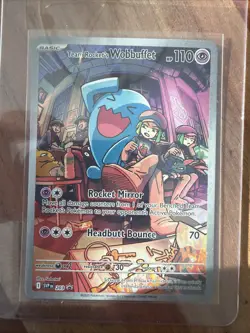 Team Rocket's Wobbuffet 203 Sv: Scarlet & Violet Promo Cards Holo - Image 1