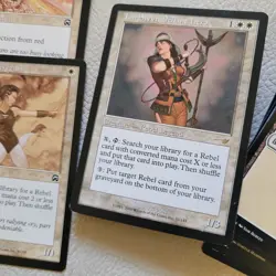 Beginner Commander Magic Deck =***Lin Sivvi Defiant Hero REBELS Tribal Fetch*** - Image 1