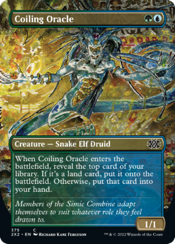 1x Coiling Oracle ~~ Borderless NM-Mint, English Double Masters 2022 MTG Magic - Image 1