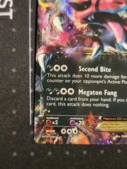 Pokemon TCG Krookodile EX Black Star Promo XY25 Ultra Holo Promo "JUMBO" Card HP - Image 3