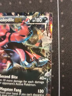 Pokemon TCG Krookodile EX Black Star Promo XY25 Ultra Holo Promo "JUMBO" Card HP - Image 5