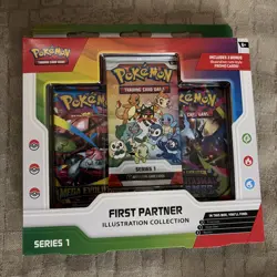 Pokemon TCG First Partner Illustration Collection Box Series 1 New/Sealed - Image 1