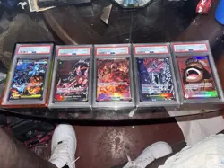 Pokemon & One Piece Graded Card Lot 5 Holo Rare Alternate Art Mega Charizard Go… - Image 1