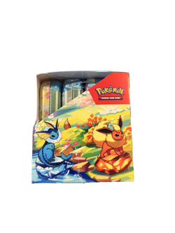 Pokemon TCG Prismatic Evolutions Mini Tin Display 8ct Sealed Box IN HAND 🔥 - Image 4