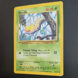 WEEDLE 69/102 POKEMON CARD (BASE SET) - Image 4