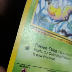 WEEDLE 69/102 POKEMON CARD (BASE SET) - Image 5