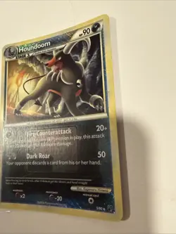 Pokemon Houndoom 5/90 Undaunted Cross Hatch Holo League Promo LP - Image 3