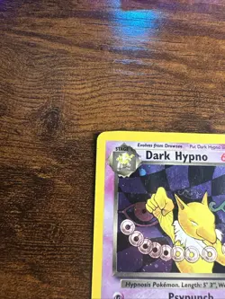 Pokemon Dark Hypno TCG Holo Rare Card 9/82 Unlimited MP - Image 2