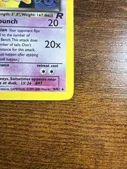 Pokemon Dark Hypno TCG Holo Rare Card 9/82 Unlimited MP - Image 4