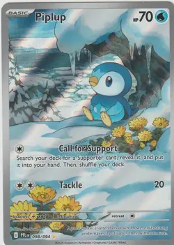Me02: Phantasmal Flames Pokemon TCG Piplup (PFL) 098/094 Near Mint NM - Image 1