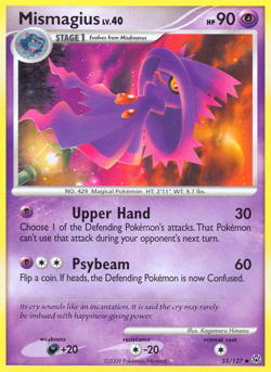 Mismagius 55/127 Uncommon Platinum Pokemon MP - Image 4