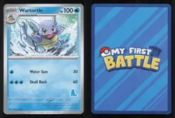 Wartortle Unconfirmed My First Battle Pokemon NM - Image 3