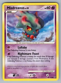 Misdreavus 68/100 Common Stormfront Pokemon MP - Image 1