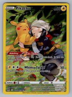 Pikachu TG05/TG30 Holo Lost Origin Trainer Gallery Pokemon NM - Image 1