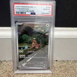 Pokemon Kangaskhan 204/182 Sv10 Destined Rivals Illustration Rare Holo PSA 10 - Image 1