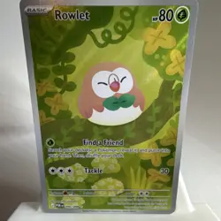 Pokemon Rowlet Illustration Rare Full Art Near Mint Perfect Order 090/088.NM 🔥 - Image 2