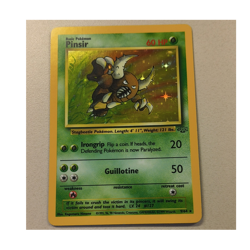 Pokemon Pinsir Jungle Holo Rare 9/64 60 HP Basic Unlimited 1999 English - Image 1