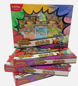 Lot of (4) Pokemon Ascended Heroes First Partners Deluxe Pin Collection SEALED - Image 1