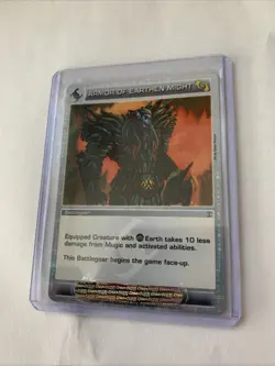 ARMOR OF EARTHEN MIGHT - BATTLE GEAR - FIRE AND STONE PROMO - CHAOTIC CARD - NM - Image 2