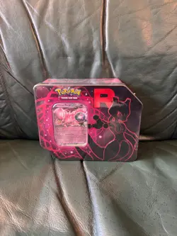 Pokemon TCG Team Rocket Destined Rivals MEWTWO Tin NEW & Factory Sealed - Image 1