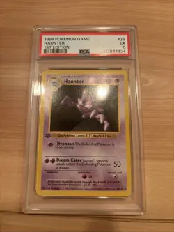 1999 Pokemon Game #29 Haunter 1st Edition PSA 5 - Image 1