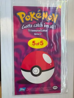 2000 Topps Pokemon TV Series 2 Animation Jumbo Card #5 Of 5 - Image 2