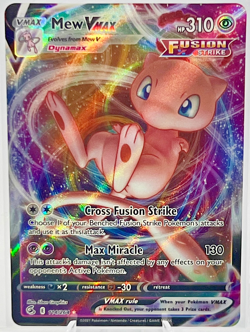 Pokemon Mew VMAX 114/264 Fusion Strike Holo Pack Fresh Sword Shield - Image 1