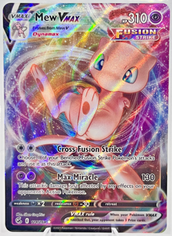 Pokemon Mew VMAX 114/264 Fusion Strike Holo Pack Fresh Sword Shield - Image 2