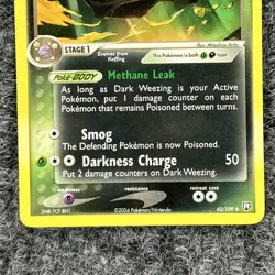Pokemon EX Team Rocket Returns Dark Weezing 42/109 Regular Uncommon NM - Image 4
