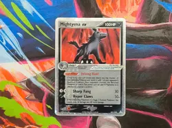 Pokemon 2006 Mightyena ex 101/110 Holon Phantoms Ultra Rare Holo LP/MP - Image 1