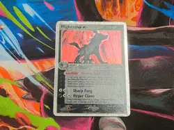 Pokemon 2006 Mightyena ex 101/110 Holon Phantoms Ultra Rare Holo LP/MP - Image 2