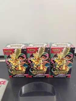 POKEMON TCG Ascended Heroes Lot Of 3 SEALED BOOSTER BUNDLE Boxes (6 Packs/ Box) - Image 1