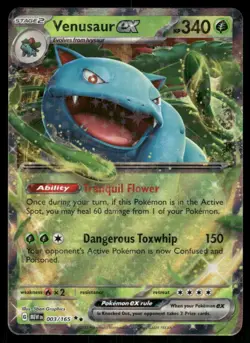 Venusaur ex 003/165 Double Rare 151 Pokemon Holo Near Mint - Image 1
